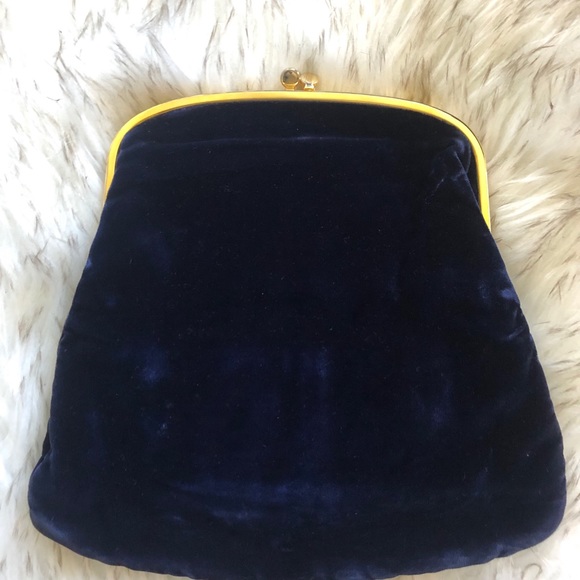 Vintage navy clutch - Picture 2 of 5